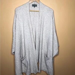 Michael star Sweater Drape Cardigan open Front knit Beige